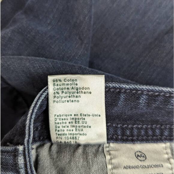 AG Adriano Goldschmied The Graduate Tailored Leg Dark Wash Jeans Size 42x34 - Picture 6 of 16